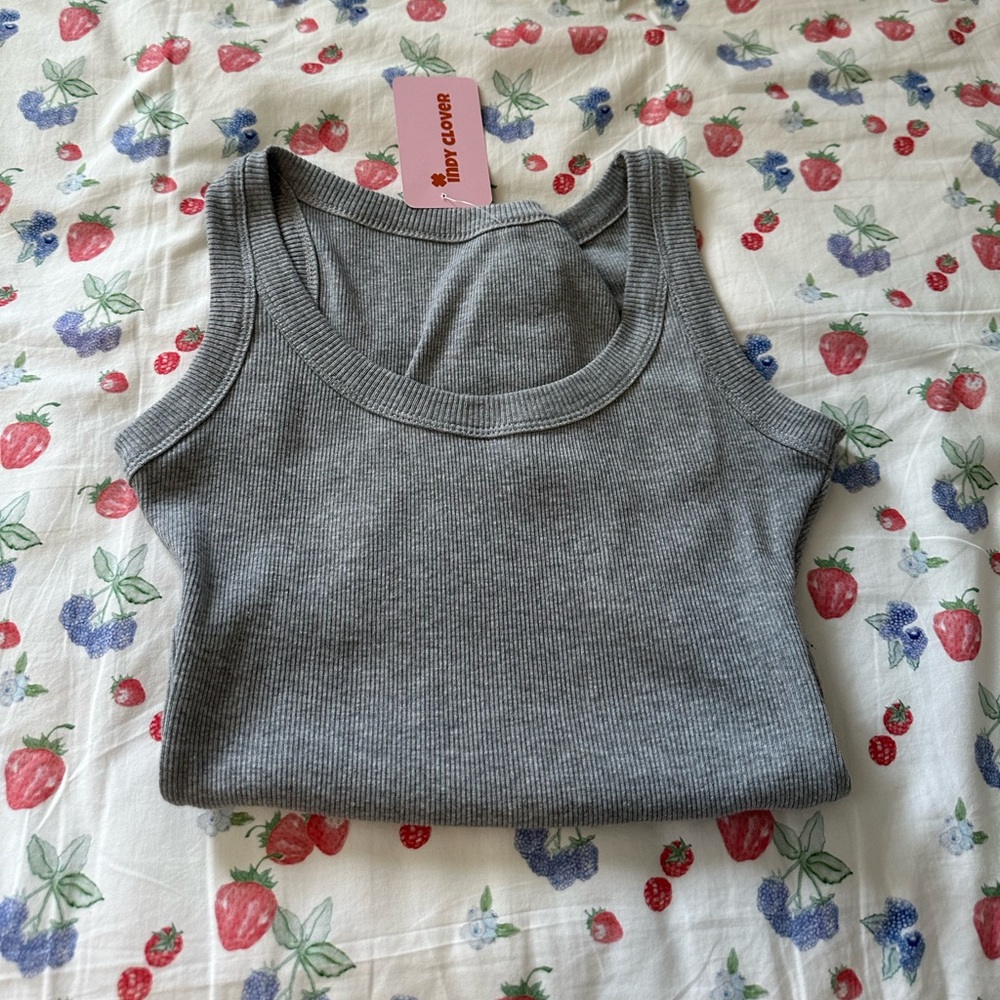 Grey Ribbed Bodysuit - Picture 6 of 6